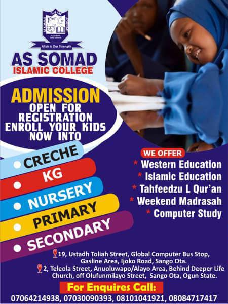 admission into as somad islamic academy